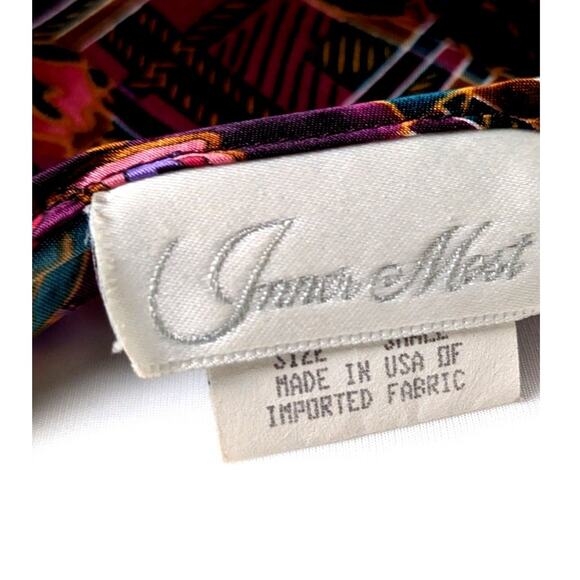 Vtge Inner most nightgown or cami Sz S Bust 37" Made America 80's dark floralEUC - Picture 4 of 5